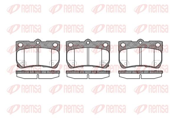 Brake Pad Set, disc brake REMSA 1181.02