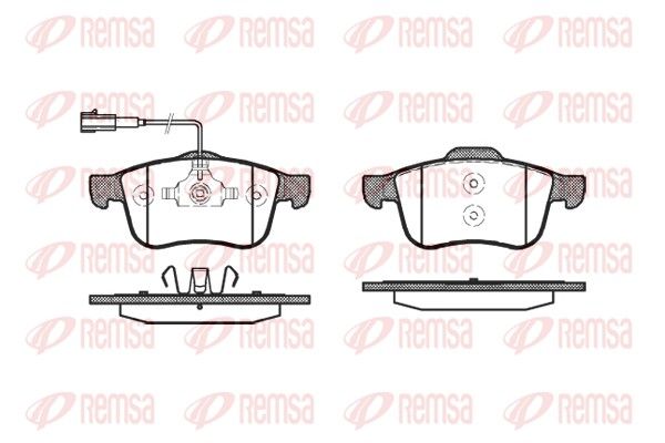 Brake Pad Set, disc brake REMSA 1183.02