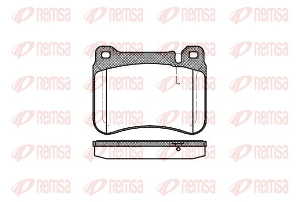 Brake Pad Set, disc brake REMSA 1193.00