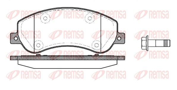 Brake Pad Set, disc brake REMSA 1250.00