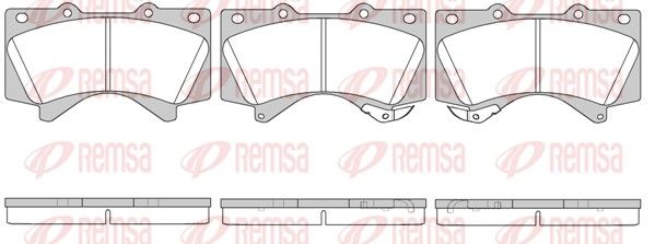 Brake Pad Set, disc brake REMSA 1271.02