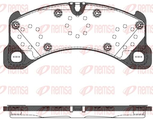 Brake Pad Set, disc brake REMSA 1345.50