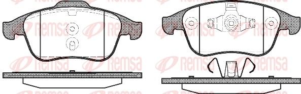 Brake Pad Set, disc brake REMSA 1350.00