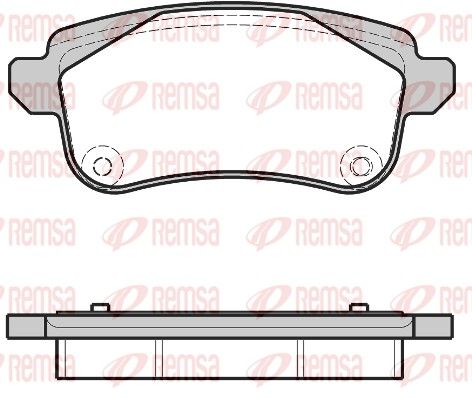 Brake Pad Set, disc brake REMSA 1387.30