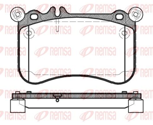 Brake Pad Set, disc brake REMSA 1465.00