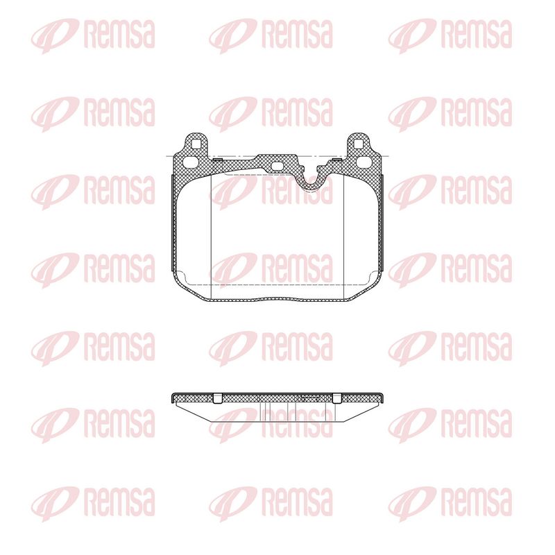 Brake Pad Set, disc brake REMSA 1491.20