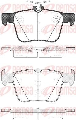 Brake Pad Set, disc brake REMSA 1516.10