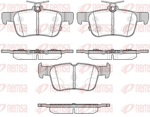 Brake Pad Set, disc brake REMSA 1551.12