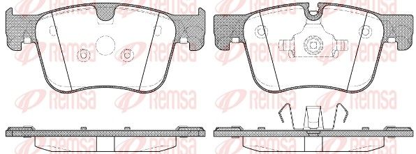 Brake Pad Set, disc brake REMSA 1560.00