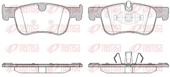 Brake Pad Set, disc brake REMSA 1580.00