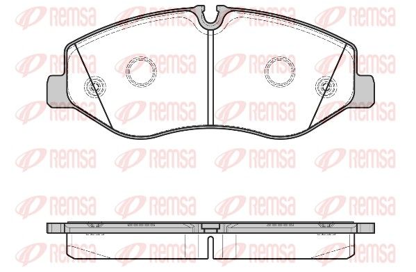 Brake Pad Set, disc brake REMSA 1623.00