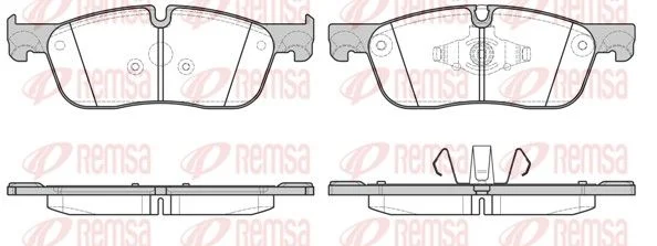 Brake Pad Set, disc brake REMSA 1633.00