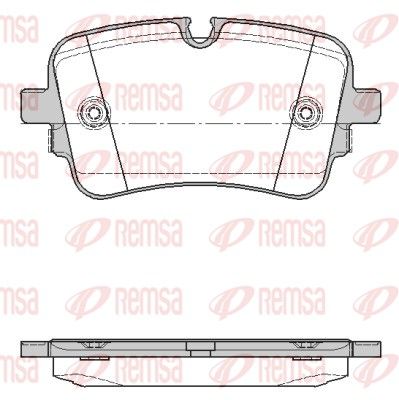 Brake Pad Set, disc brake REMSA 1668.10