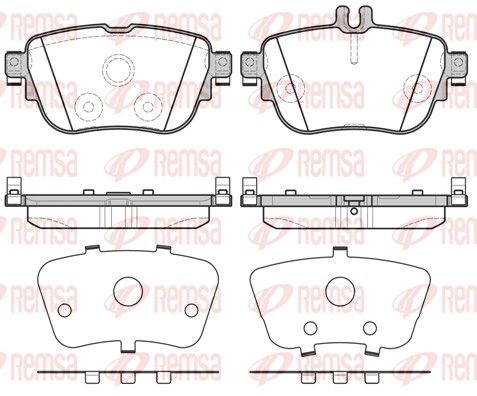 Brake Pad Set, disc brake REMSA 1699.00