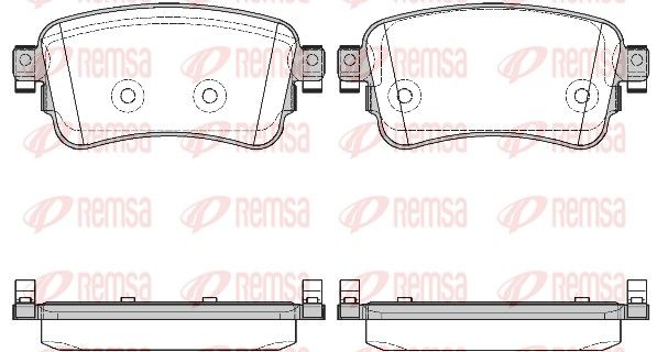 Brake Pad Set, disc brake REMSA 1720.00