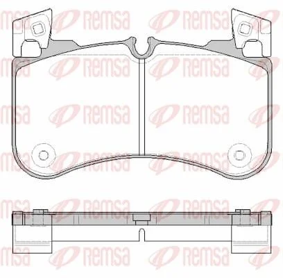 Brake Pad Set, disc brake REMSA 1831.00