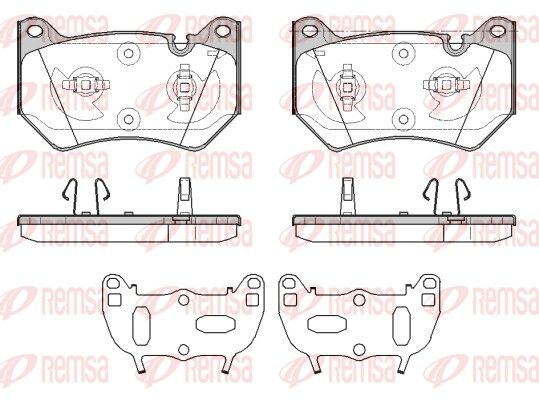 Brake Pad Set, disc brake REMSA 1839.10