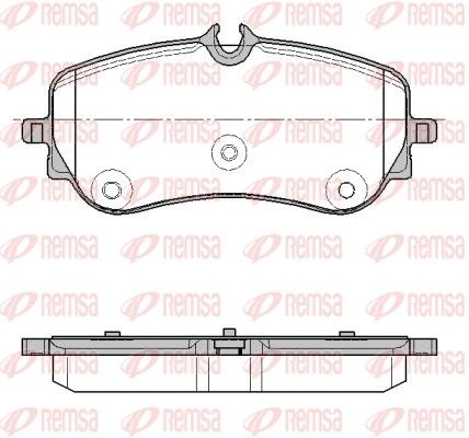 Brake Pad Set, disc brake REMSA 1848.00