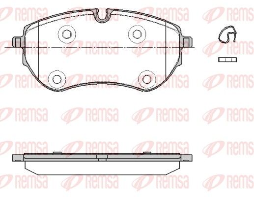 Brake Pad Set, disc brake REMSA 1853.00