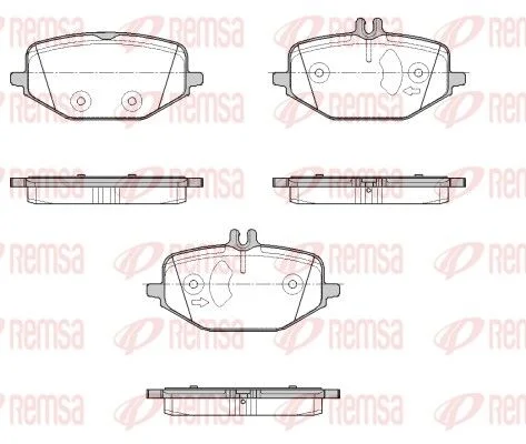 Brake Pad Set, disc brake REMSA 1855.00