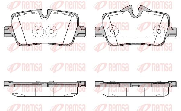 Brake Pad Set, disc brake REMSA 1873.00