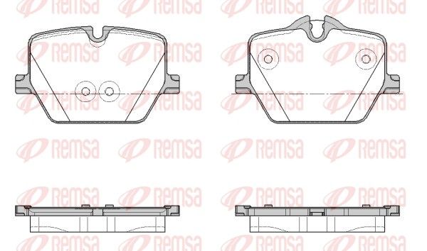 Brake Pad Set, disc brake REMSA 1875.00