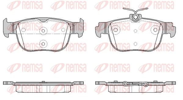 Brake Pad Set, disc brake REMSA 1897.00