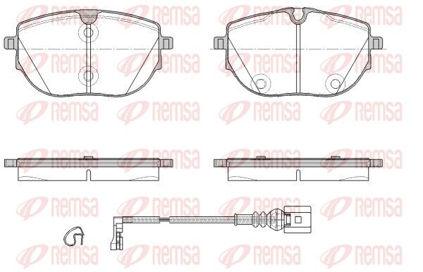 Brake Pad Set, disc brake REMSA 1920.01