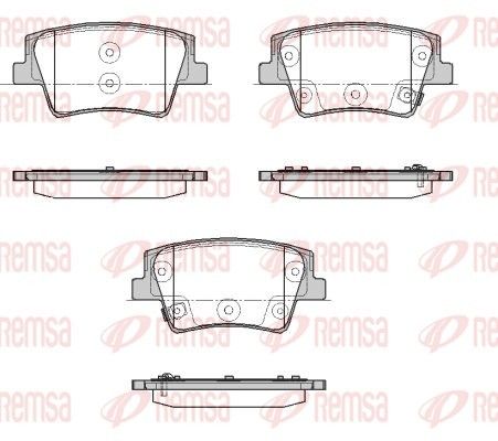 Brake Pad Set, disc brake REMSA 1935.02