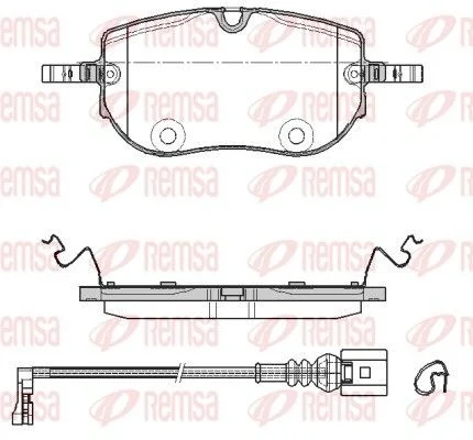 Brake Pad Set, disc brake REMSA 1964.01