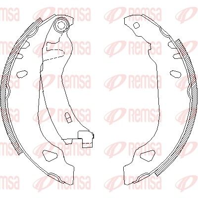 Brake Shoe REMSA 4179.01