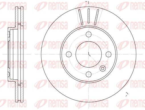 Stabdžių diskas REMSA 6084.10