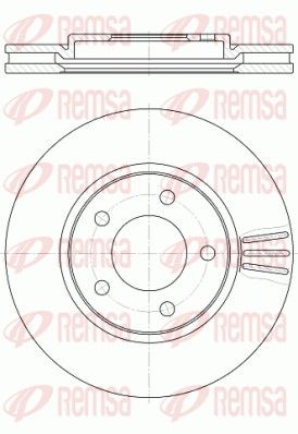 Brake Disc REMSA 61047.10