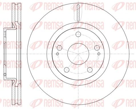 Brake Disc REMSA 61050.10