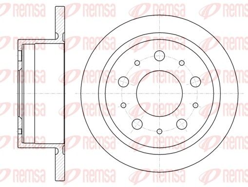Гальмівний диск REMSA 61057.00