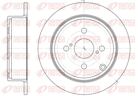 Brake Disc REMSA 61073.00