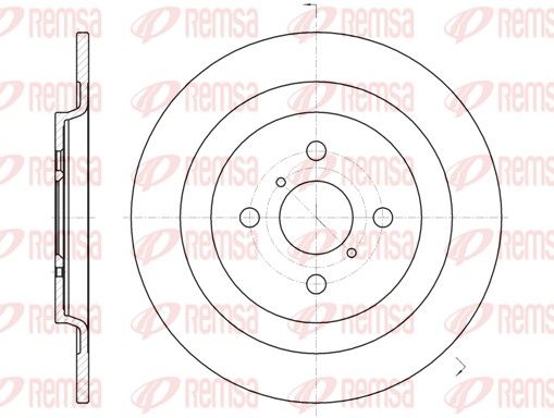 Brake Disc REMSA 61173.00