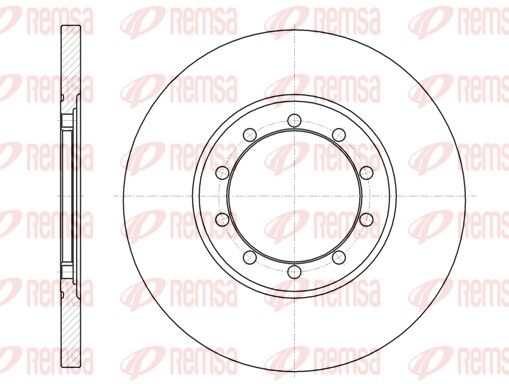 Stabdžių diskas REMSA 61201.00