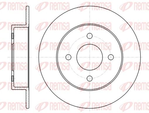 Stabdžių diskas REMSA 61353.00