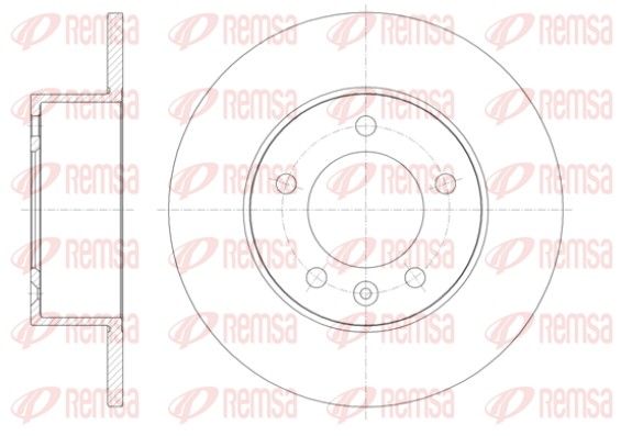 Stabdžių diskas REMSA 61412.00