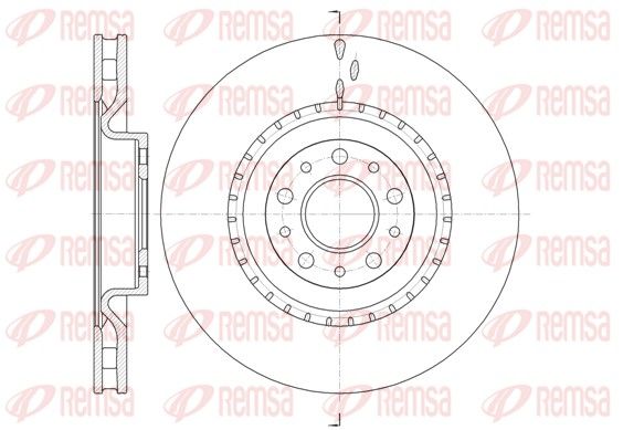 Brake Disc REMSA 61458.10