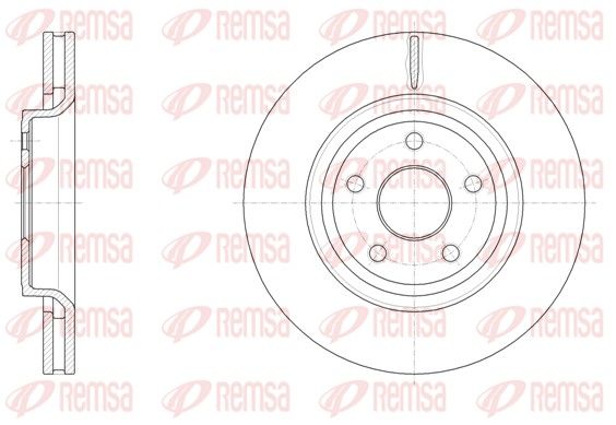 Brake Disc REMSA 61512.10