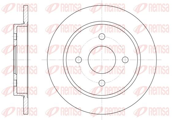 Stabdžių diskas REMSA 6155.00