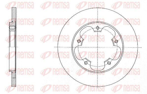 Гальмівний диск REMSA 61567.00