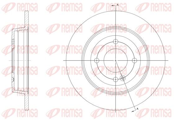 Гальмівний диск REMSA 61570.00