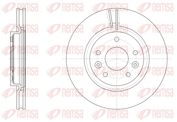 Stabdžių diskas REMSA 61581.10