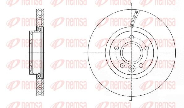 Гальмівний диск REMSA 61589.10