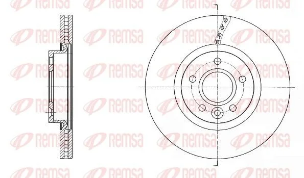 Гальмівний диск REMSA 61589.10