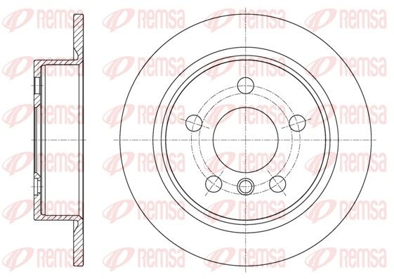 Stabdžių diskas REMSA 61618.00