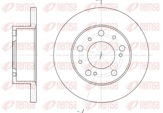 Stabdžių diskas REMSA 6169.00
